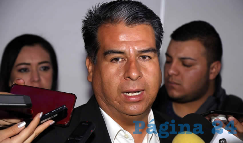 Cuauhtémoc Escobedo Tejada, presidente municipal de Pabellón de Arteaga (Foto: Eddylberto Luévano Santillán)