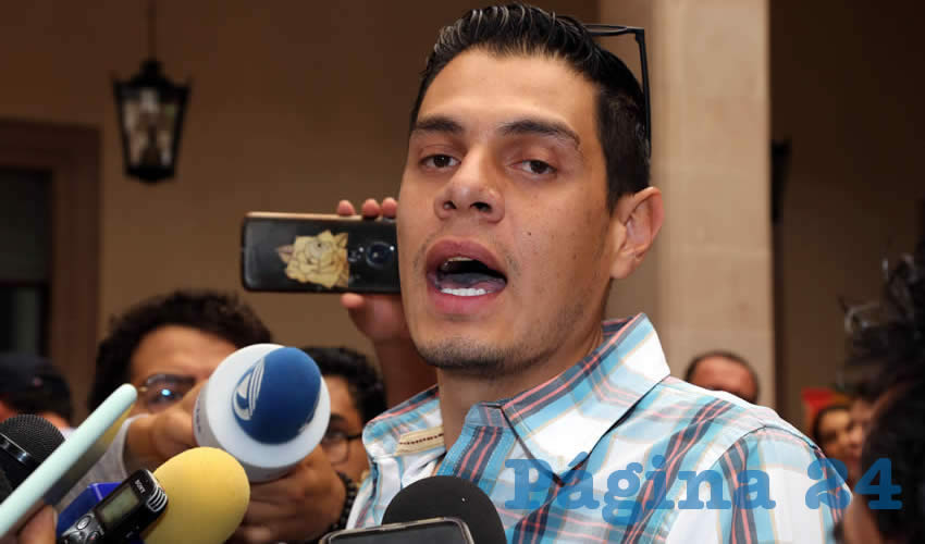 Gilberto López, líder de Abarroteros Unidos (Foto: Eddylberto Luévano Santillán)