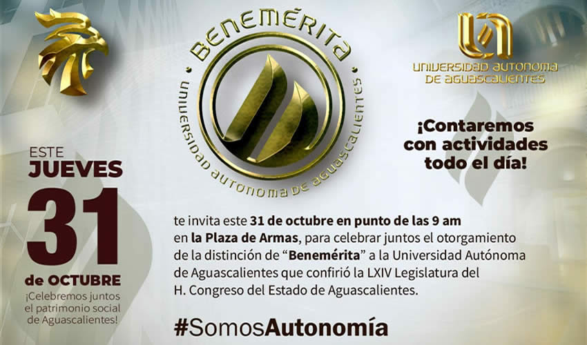 La UAA, además de dedicarse a la docencia y la investigación, le da un peso importante a la vinculación, difusión de la cultura y extensión académica