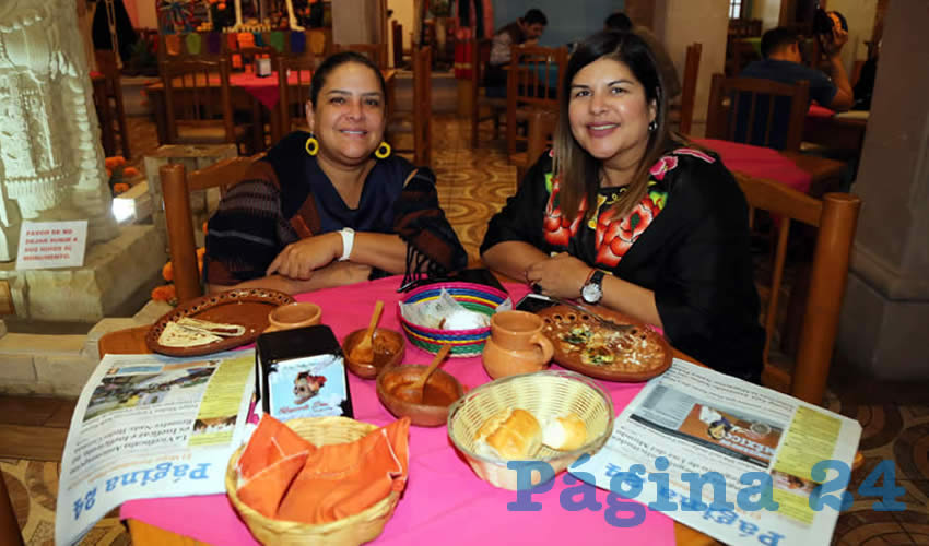 En La Mestiza compartieron el pan y la sal Maribel Román Guerrero y Verónica Román Guerrero