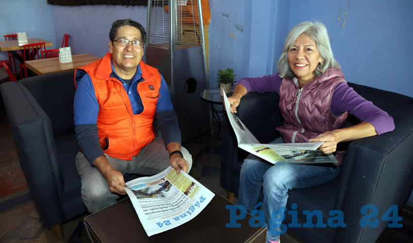 En el restaurante Mercadito Gastronómico Colón se reunieron Sergio Piña de la Torre y su esposa Beatriz Carmona Rivera