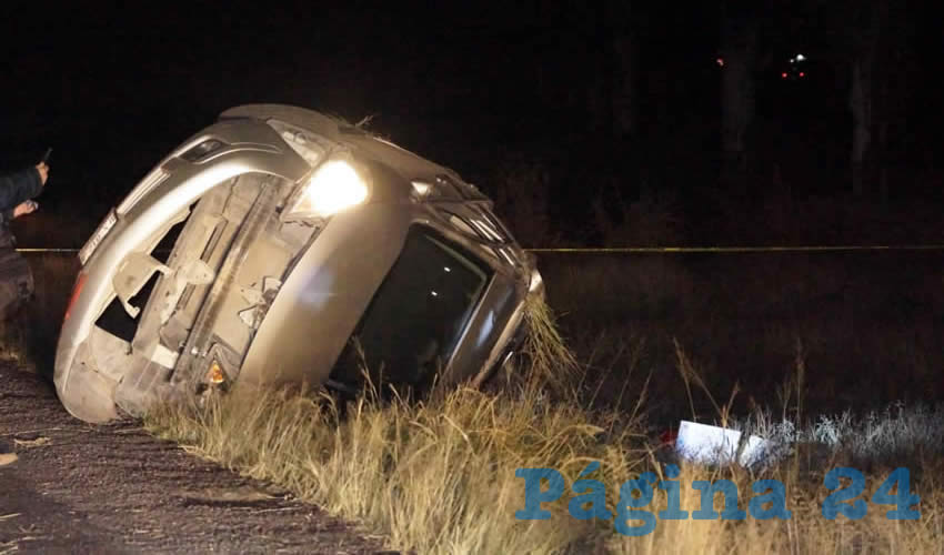 El carro Nissan Tiida se volcó y aplastó a Marcelo Alonso