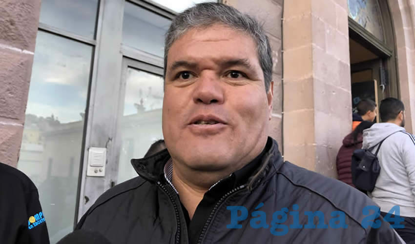 Jesús Manuel Pérez Hernández, presidente de la Cámara Nacional de Comercio en Zacatecas (Canacozac) (Foto Cristo González)