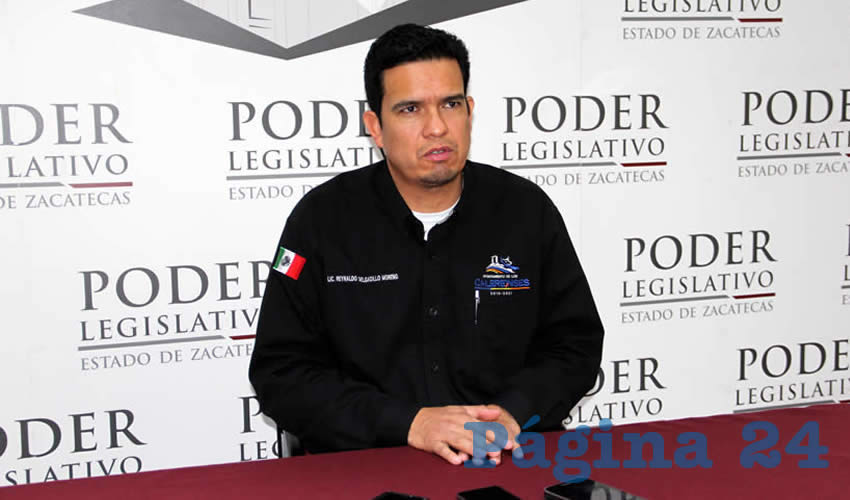 Reynaldo Delgadillo Moreno, presidente municipal de Calera (Foto Archivo Página 24)