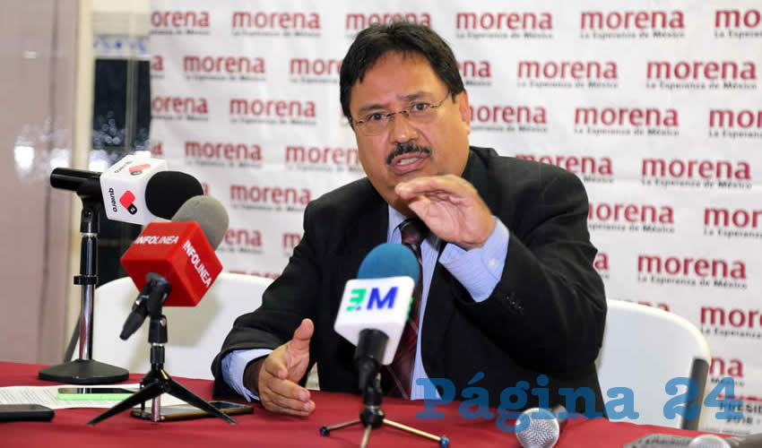 Fernando Alf&eacute;rez Barbosa, secretario de Organizaci&oacute;n de Morena (Foto: Eddylberto Lu&eacute;vano Santill&aacute;n)