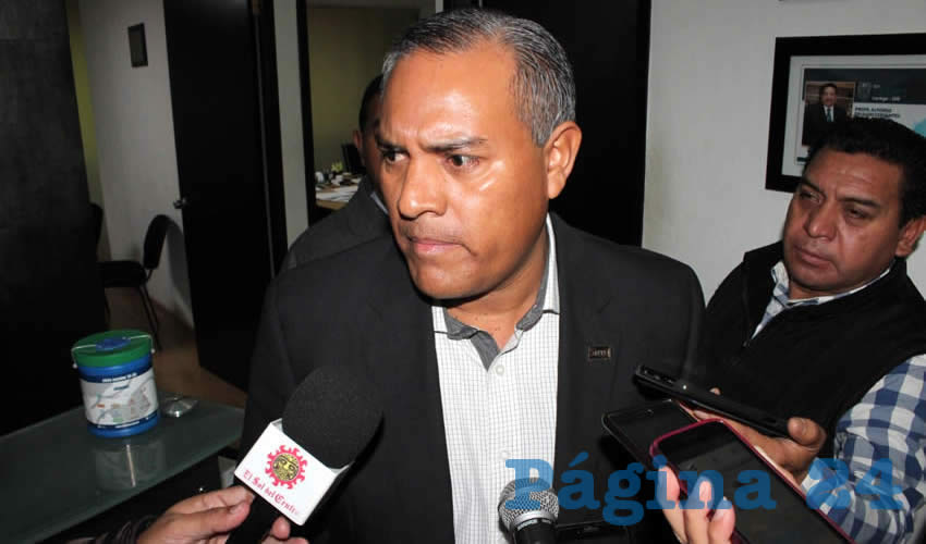 Ram&oacute;n Garc&iacute;a Alvizo, secretario del SNTE (Foto: Eddylberto Lu&eacute;vano Santilll&aacute;n)