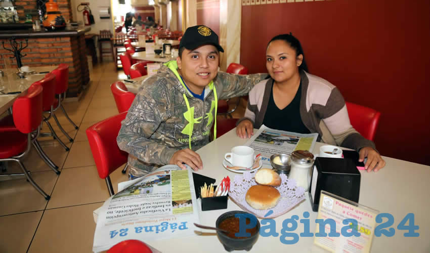 En el restaurante Mitla almorzaron Alonso Flores Hernández y Joselyn Gallegos Vallín