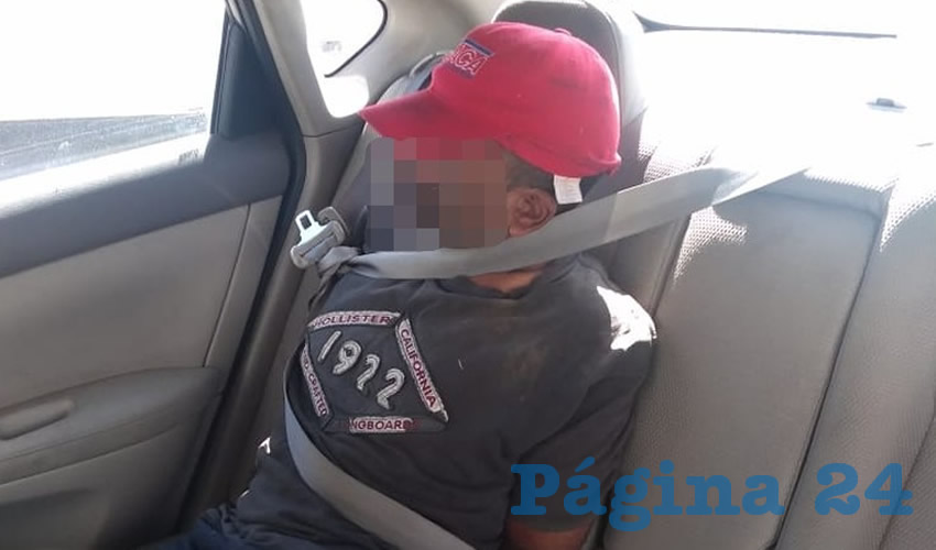El conductor aspirante a homicida, tras ser capturado por los oficiales