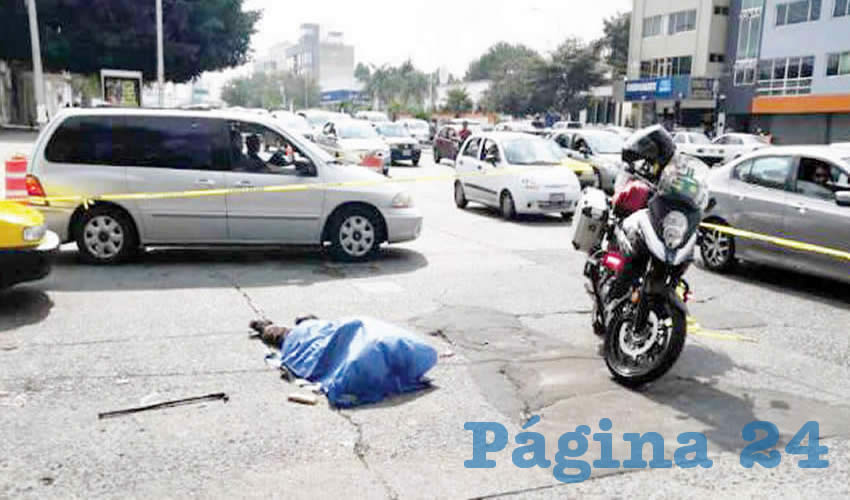 El hombre fue asesinado en la calle Salto del Agua al cruce con Marcos Montero, en la colonia Ojo de Agua/Foto: Especial