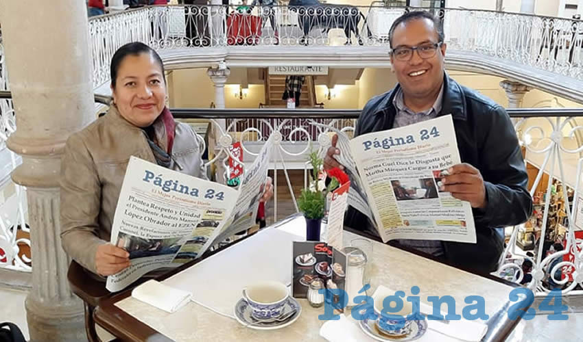 Catalina Ríos Couting y Neftalí Eligio Martínez Ramos almorzaron en el restaurante Sanborns