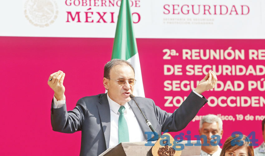 Sobre el envío de más elementos de la Guardia Nacional a Lagos de Moreno y Los Altos de Jalisco, Alfonso Durazo, secretario federal de Seguridad Pública, djo que “es imprescindible incrementar el estado de fuerza (…) para ser más eficaces en el combate a la inseguridad”/Fotos: Cuartoscuro