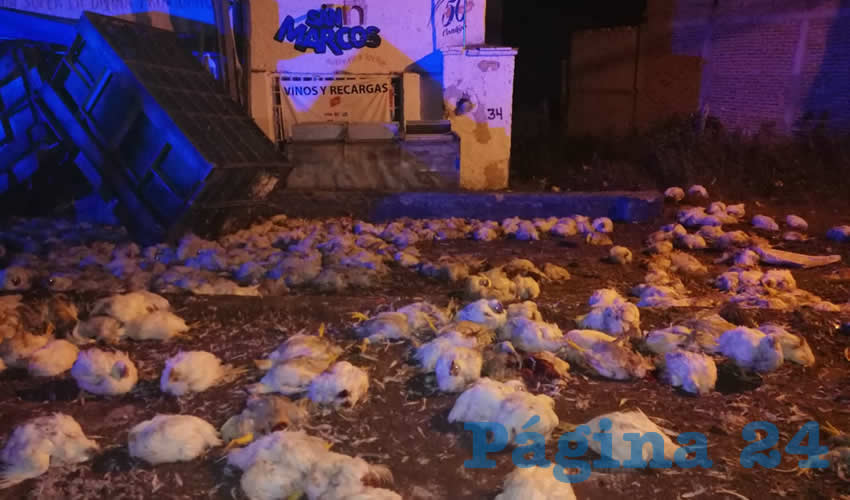 Sobre la carretera federal 25 el tractocamión se accidentó, en la comunidad Jaltomate