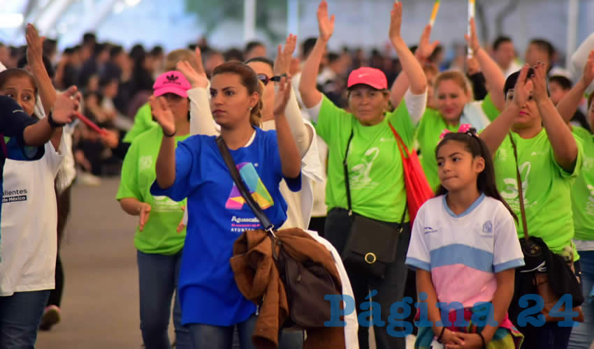 Por parte del Municipio de Aguascalientes participaron más de 800 personas, integrantes de 11 Centros Deportivos, la Academia Taurina y la Biciescuela
