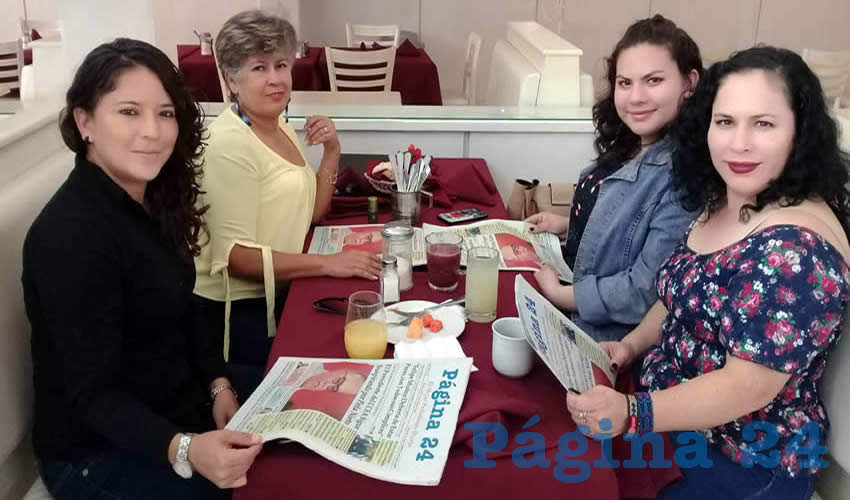 Karen, Rosario, Lupita y Hannia Azpeitia almorzaron en el restaurante Campo Amor