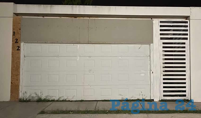 La casa atacada por dos pistoleros, situada en el fraccionamiento residencial Mayorazgo San Cristóbal