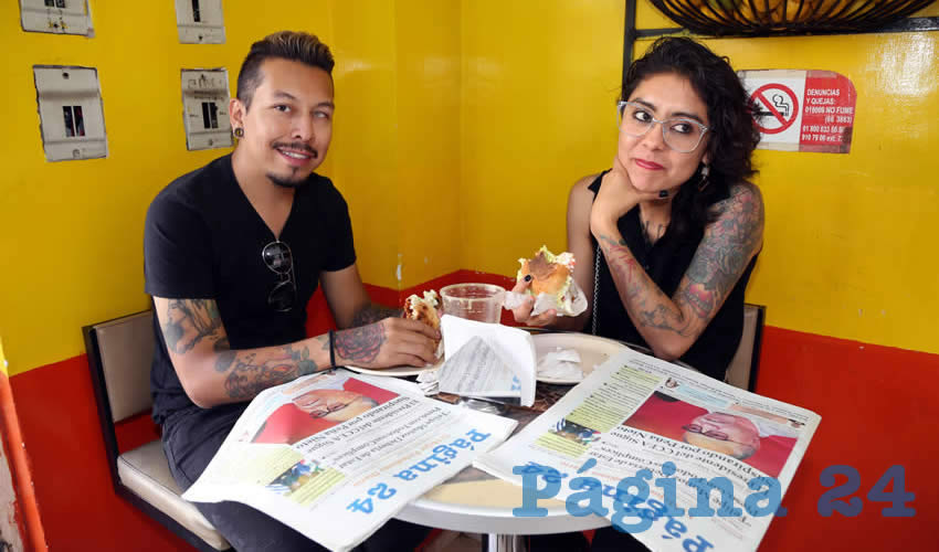 En Fuente de Sodas El Edén almorzaron Gael Estrada Ortiz y Esmeralda Espinoza López