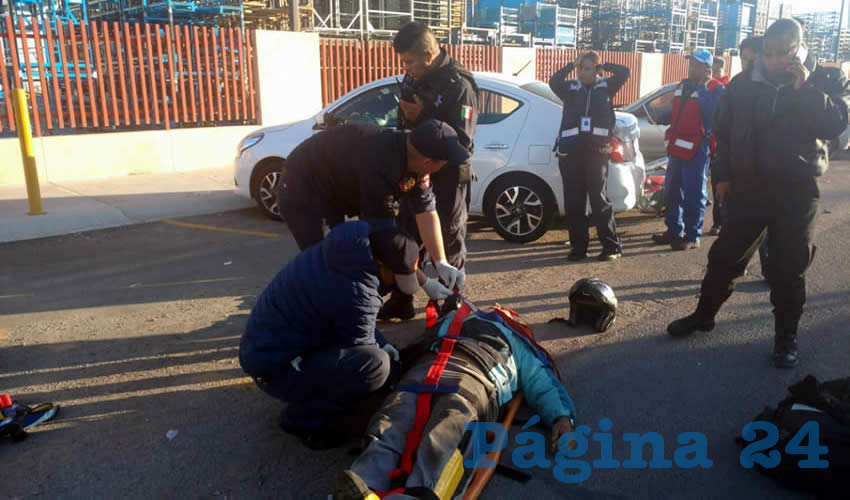 Martín “N” “N” sufrió probable fractura de tibia y peroné