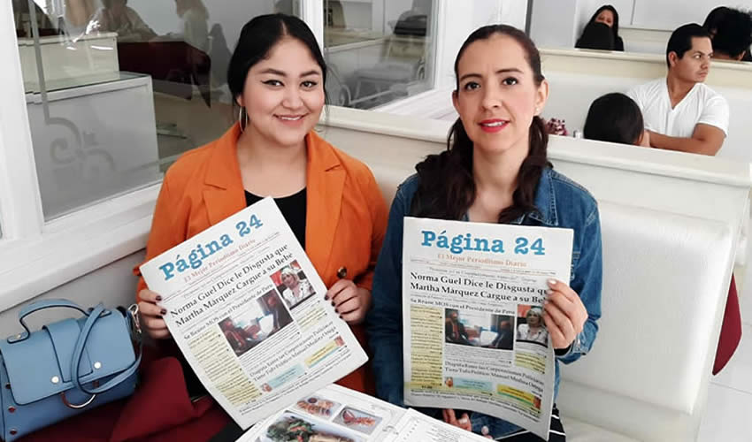 Sandra de León y Elizabeth Medina desayunaron en el restaurante Campo Amor