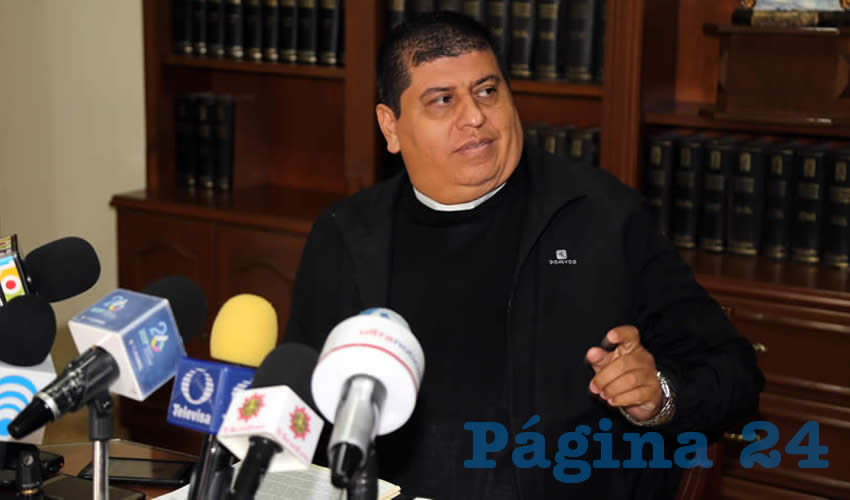 Felipe Gutiérrez Rosales, vocero de la Diócesis de Aguascalientes (Foto: Eddylberto Luévano Santillán)
