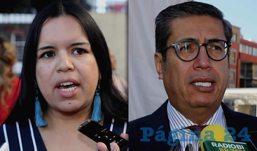Violeta Sabás, coordinadora del OVSGA | Jesús Figueroa Ortega, fiscal del Estado