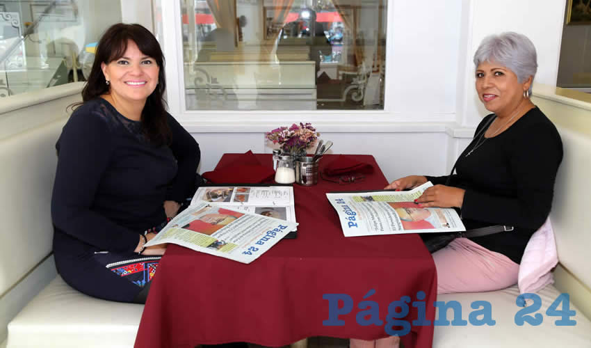 En el restaurante Campo Amor compartieron el pan y la sal Lorena Tostado y Sara Segovia González