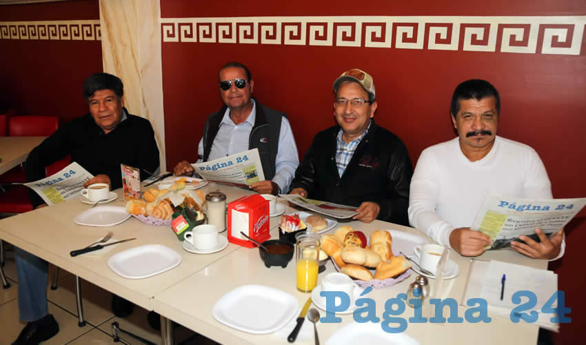 En el restaurante Mitla almorzaron Elías Gutiérrez Cruz, Norberto Hermosillo Méndez, Eliasar Cruz Barba y Alberto Torres Martínez