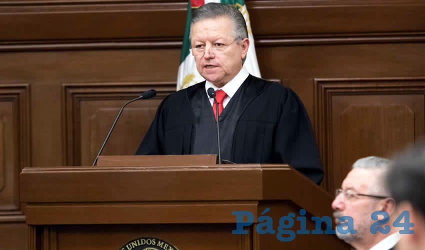 “Se ha resuelto y se han brindado razones para sostener que la existencia de indicios objetivos de riesgos de corrupción sistemática en un determinado circuito (Jalisco) constituye una necesidad del servicio que justifica el ejercicio de la facultad de adscripción”, explicó Arturo Zaldívar, ministro de la SCJN, en su primer informe de labores/Foto: