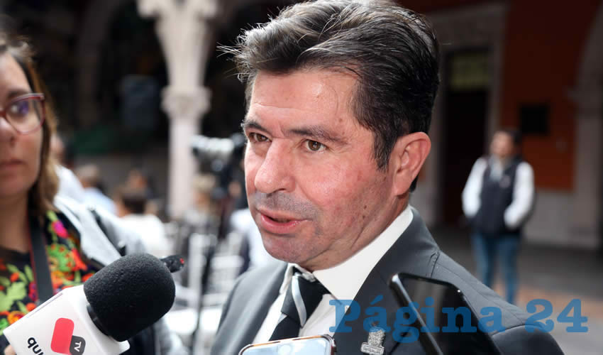 Jorge López Martín, secretario de Turismo y presidente del Patronato de la Feria Nacional de San Marcos (Foto: Eddylberto Luévano Santillán)