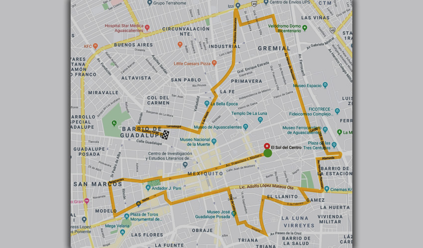 ¡Cuidado! Esta es la ruta del maratón guadalupano