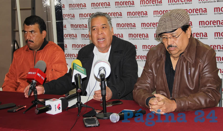 Dirigencia estatal de Morena anuncia que realizarán movilizaciones para exigir que baje la tarifa del transporte urbano (Foto: Juan Fernando Reyes Ortega)