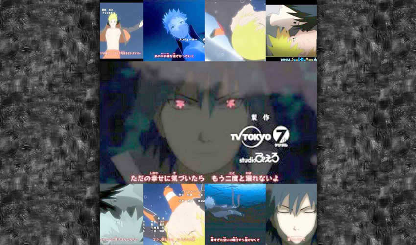 En el opening Diver, el juego de miradas entre Naruto y Sasuke resume los sentimiento caóticos y el momento crítico en que se encontraba la historia en aquellos momentos