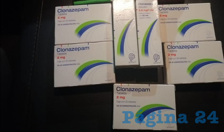 Las cinco cajas de psicotr&oacute;picos que portaba Ilse Mar&iacute;a