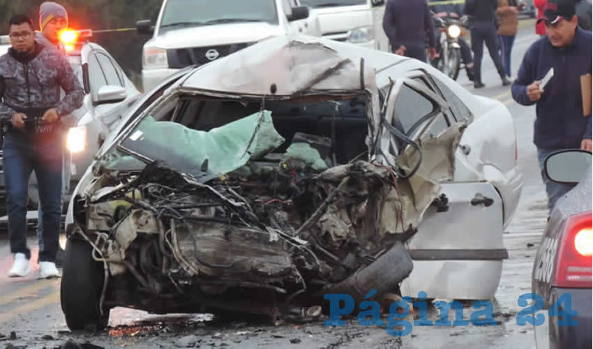 Jaciel Alejandro Acosta, de 24 a&ntilde;os de edad, muri&oacute; prensado en su carro Ford Focus