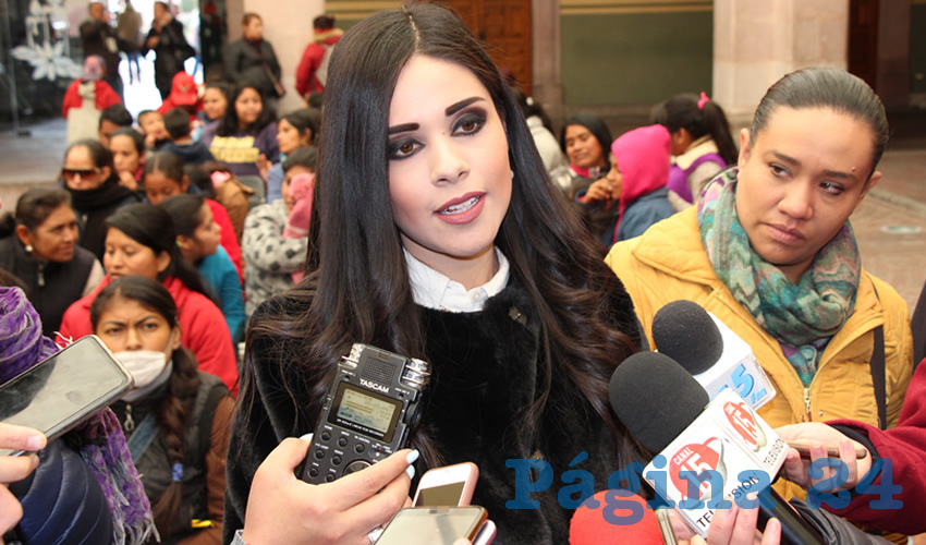 Karen Méndez Ortiz, presidenta honorifica del Desarrollo Integral de la Familia (DIF) Municipal de Zacatecas (Foto Rocío Castro)