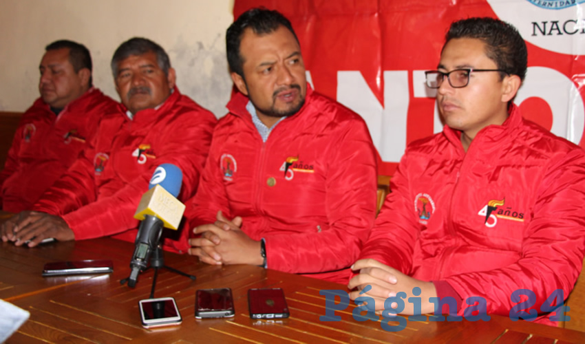 Osvaldo Ávila Tizcareño, líder estatal de Antorcha Campesina, comentó en conferencia de prensa que existe la posibilidad que formen un partido político a nivel nacional (Foto Rocío Castro Alvarado)