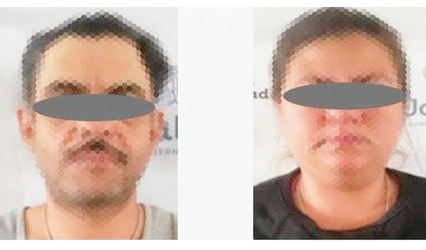 Juez dictó como medida cautelar prisión preventiva de un año contra José Luis “N” de 40 años y María del Rosario “N”, de 26/Fotos: Cortesía