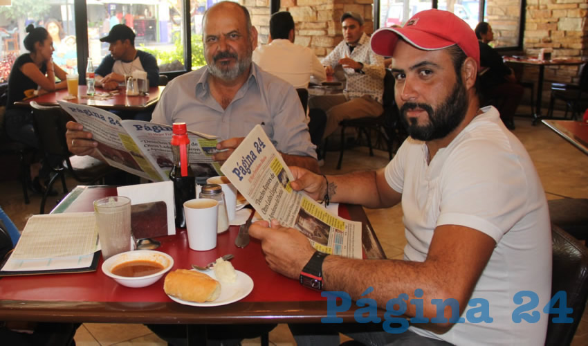 Fernando Morett González y Fernando Morett Aguirre compartieron el pan y la sal en Las Antorchas