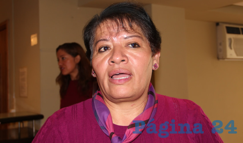 María Luisa Sosa de la Torre, integrante de la Red Plural de Mujeres (Foto Rocío Castro)