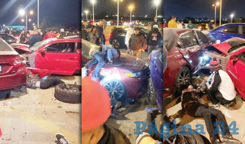 Los servicios médicos de Cruz Verde y Roja hallaron seis personas lesionadas, dos de ellas en estado grave, mientras que el joven, identificado como Gerardo de 27 años, perdió la vida en el lugar/Fotos: Especial