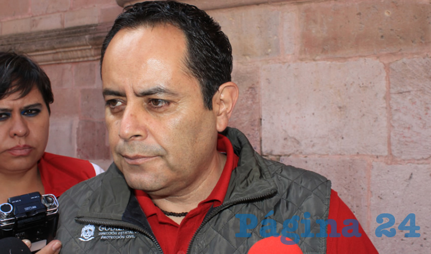 Antonio Caldera Alaniz, titular de la Dirección Estatal de Protección Civil (PC) (Foto Rocío Castro)