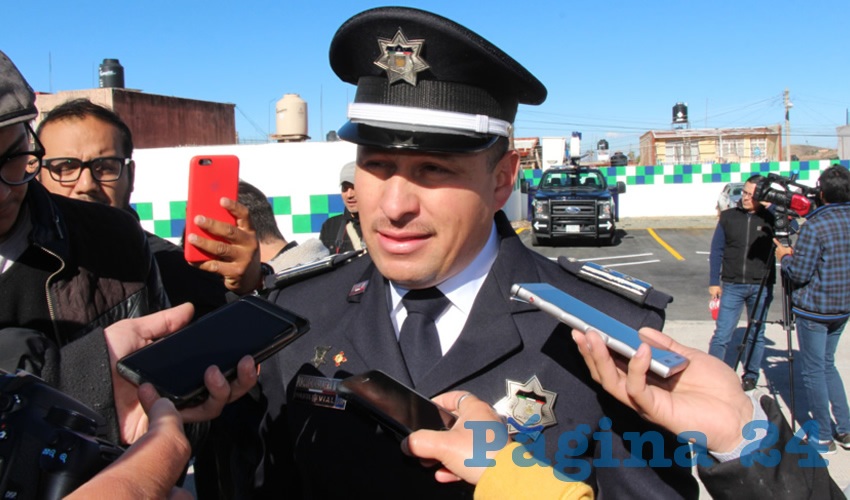 Oswaldo Caldera Murillo, director de la Policía de Seguridad Vial, (Foto Rocío Castro)