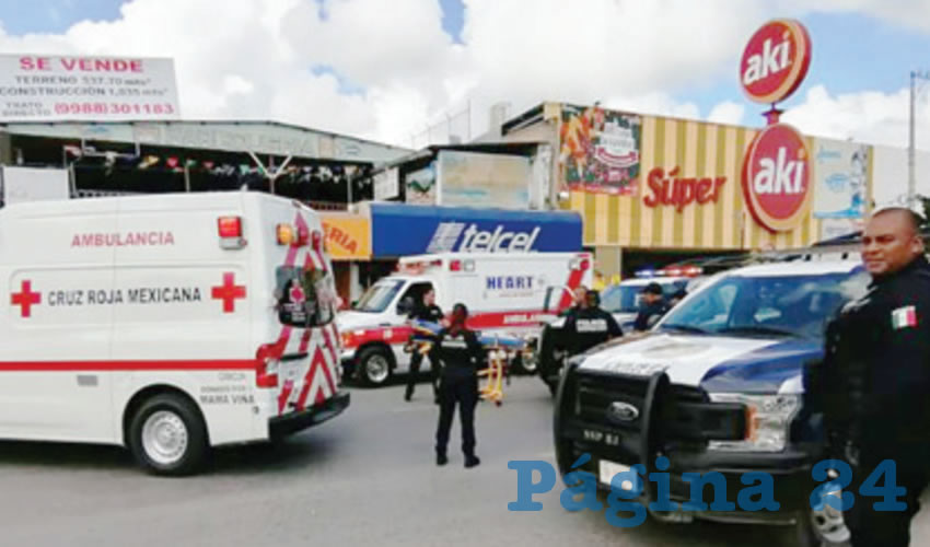 Dos personas fueron asesinadas y otras tres resultaron heridas tras un ataque de varios hombres en una rosticería en Cancún, Quintana Roo/Foto: Especial