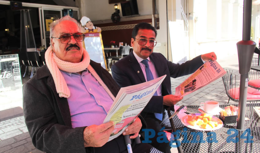 Carlos Arredondo Ronquillo y Jesús Enrique Castro Pérez desayunaron en el restaurante Mitla