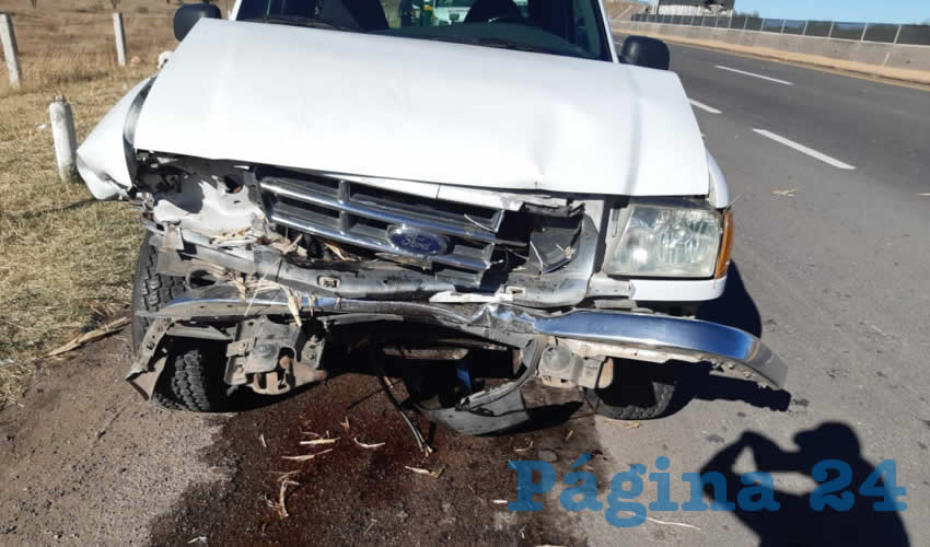 La camioneta Ford Ranger se estamp&oacute; por alcance contra el veh&iacute;culo Chevrolet S10, el cual manejaba el hoy occiso