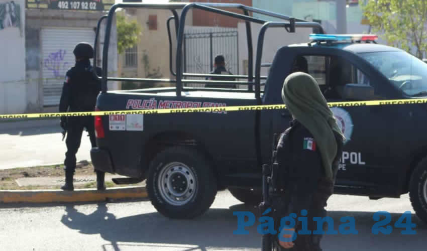 La calle fue acordonada