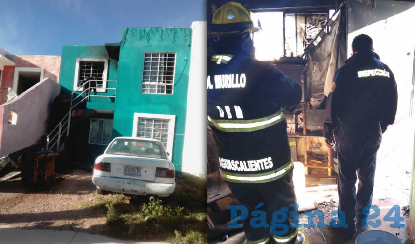 La casa siniestrada, situada en calle R&iacute;o Candelaria 110-C, en el fraccionamiento Villas del R&iacute;o