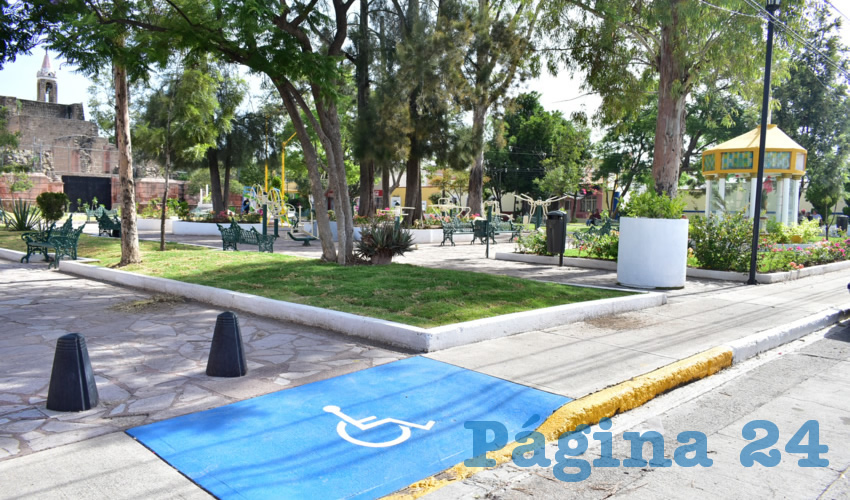 Se realizaron obras de mantenimiento y conservación en el jardín principal del antiguo Barrio de La Salud