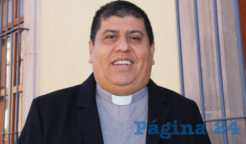 Felipe Gutiérrez Rosales, vocero general de la Diócesis de Aguascalientes (Foto: Juan Fernando Reyes Ortega)