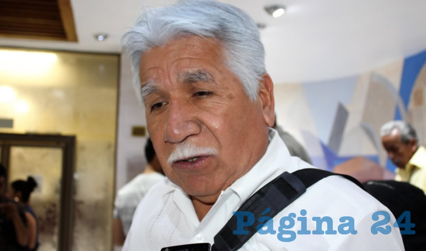 José Santos Cervantes, líder estatal del Frente Social por la Soberanía Popular (FSSP) (Foto Rocío Castro Alvarado)