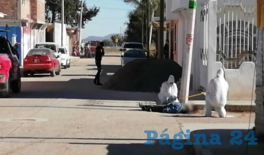 Así quedó en el piso el ex policía